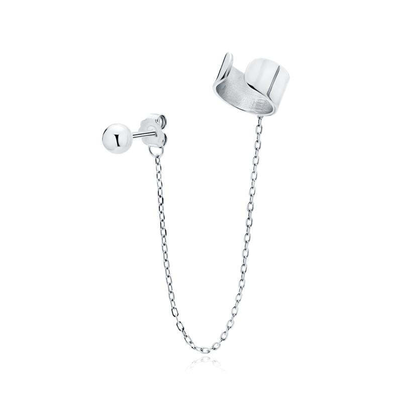 Cercel argint cu lantisor si ear cuff DiAmanti Z1991EUR-DIA (Argint 925‰ 1,3 g.)